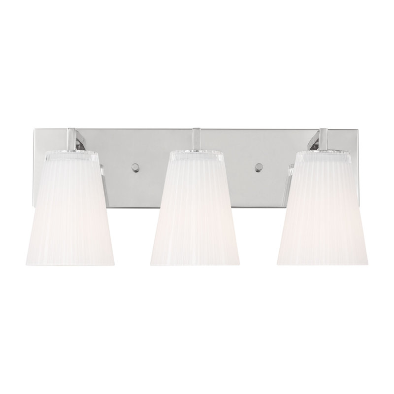 Grand meuble-lavabo Upson de Génération Éclairage , H 7,75 po x l 18 po x P 6,25 po, Chrome, Trois lumières
