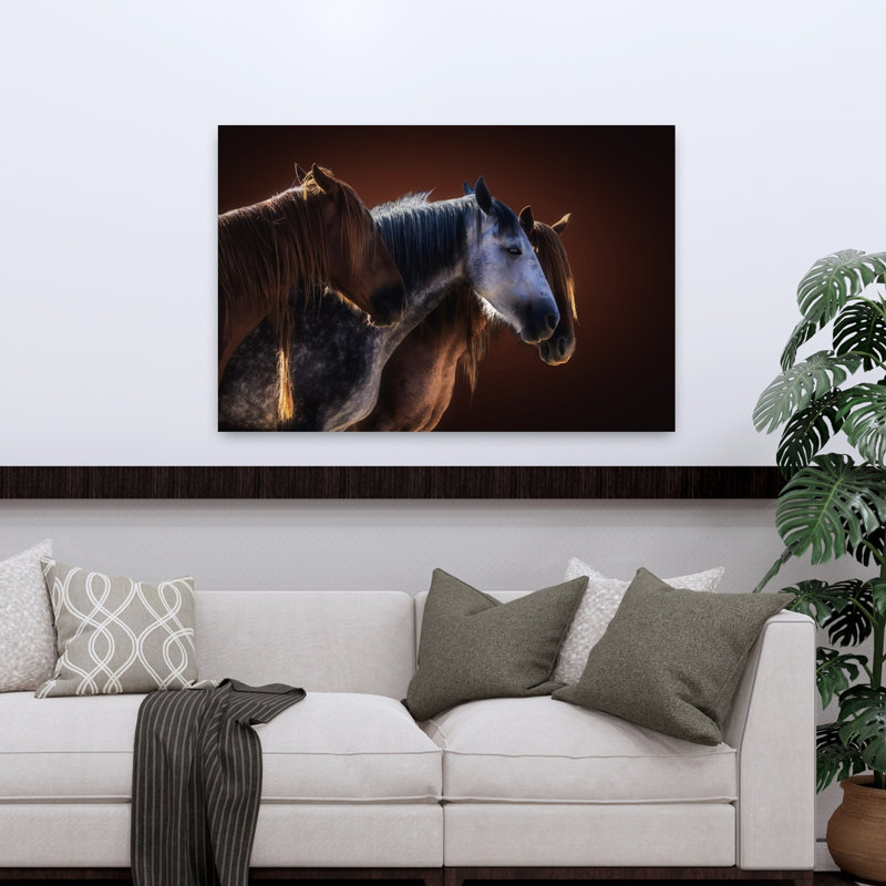 Art mural contemporain majestueux, 32" H x 48" W