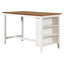 Ensemble de table de salle à manger rustique en bois massif, compact pour la maison et la cuisine
