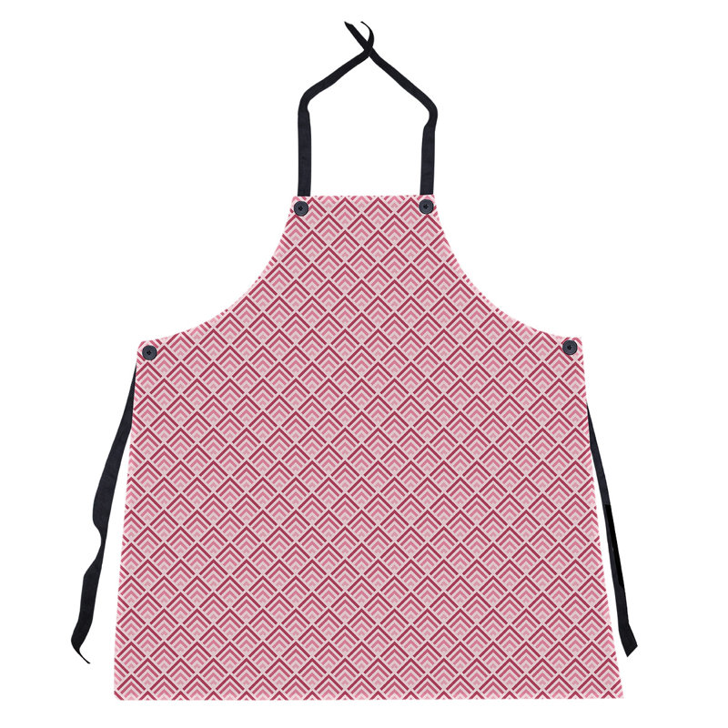 Tablier de motif géométrique classique, Rose