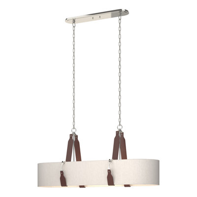 Luminaire suspendu linéaire à 4 lumières pour îlot de cuisine Saratoga