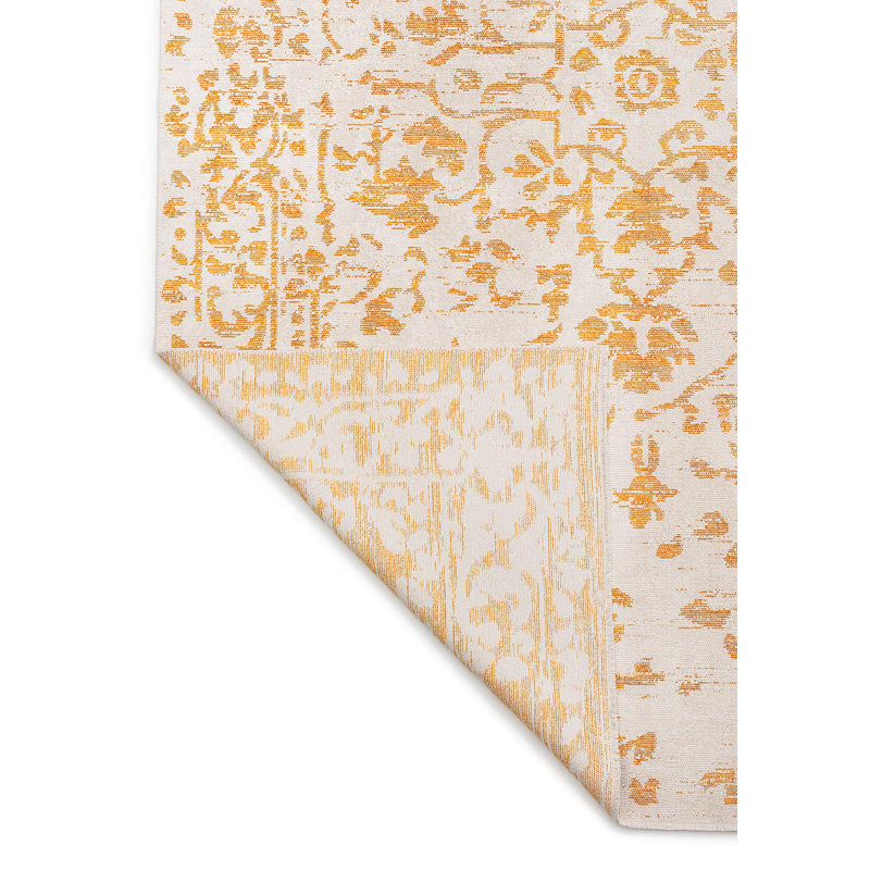 Médaillon floral traditionnel, Rectangle 7 pi 10 po x 9 pi 10 po