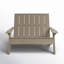 Causeuse double en plastique recyclé Byrnes-705437826
