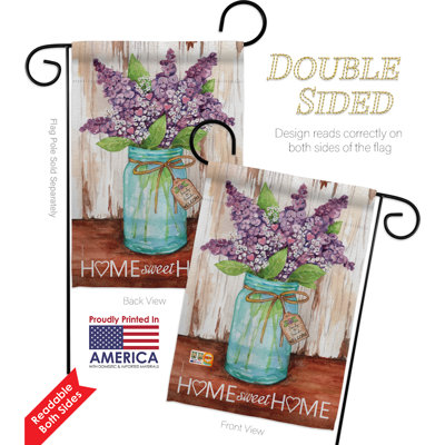 Double Sided 18.5'' H x 13'' W Polyester Flag Set