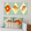 Vintage Hipster Fast Food I - ensemble de 3 impressions sur toile tendue-709747729