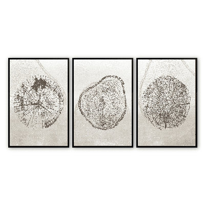 Anneau d'arbre beige Benji 3 pièces par Line2Form