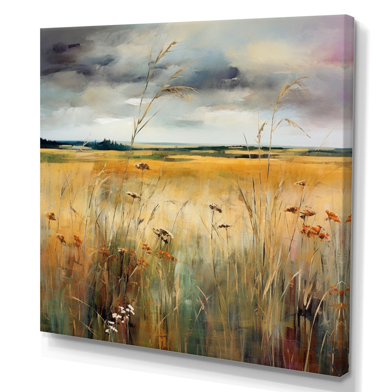 «Calming Meadow III - Landscape», reproduction sur toile, H 16 po x l 16 po x P 1 po, Toile tendue
