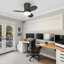 65cm 3-Blade Dimmable LED Ceiling Fan with Light Kit and Remote Control-1110093958-1110094073
