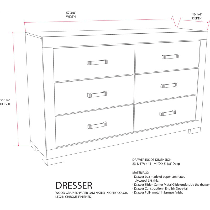 Ensemble de rangement de chambre à coucher 3 pièces en chêne gris contemporain avec commode et 2 tables de chevet