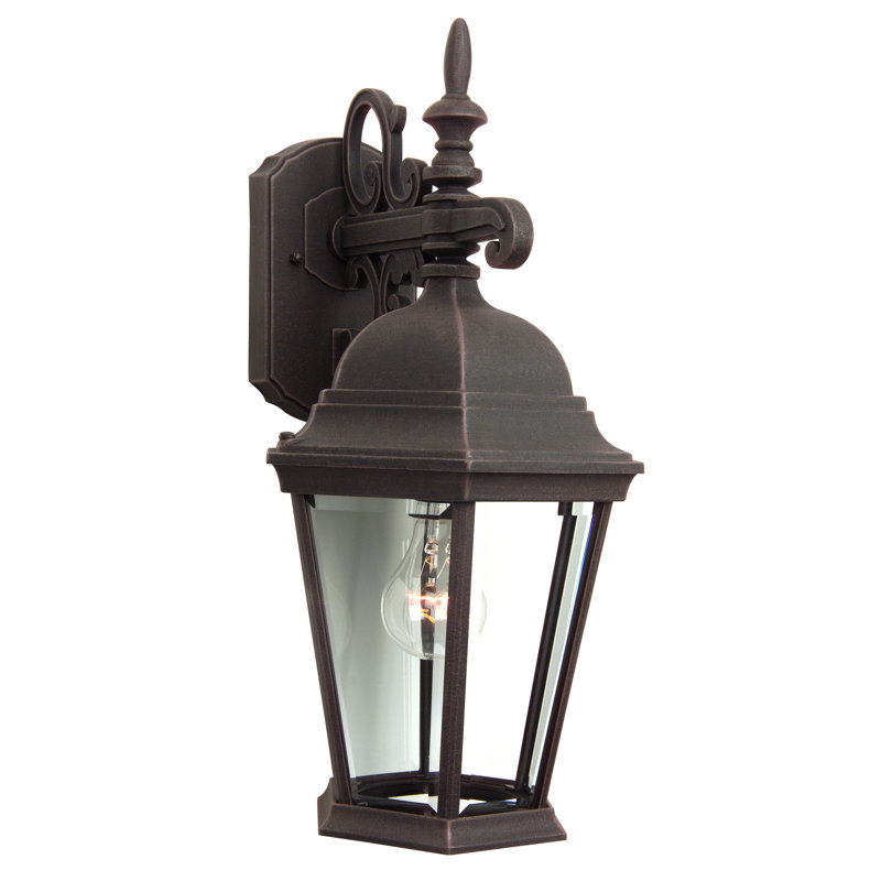 Cast Aluminum Wall Light, Rust