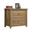 Classeur à finition brune de style campagnard pour la décoration et le rangement de bureau à domicile