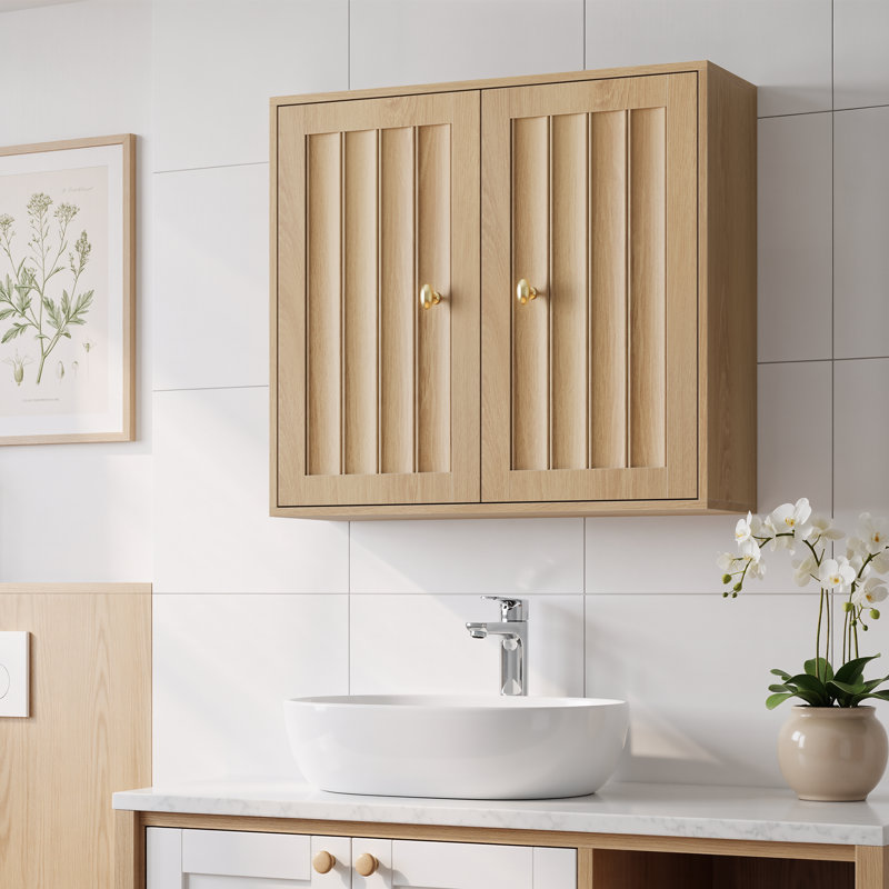 Wall-Mounted Bathroom Cabinet With Adjustable Shelf