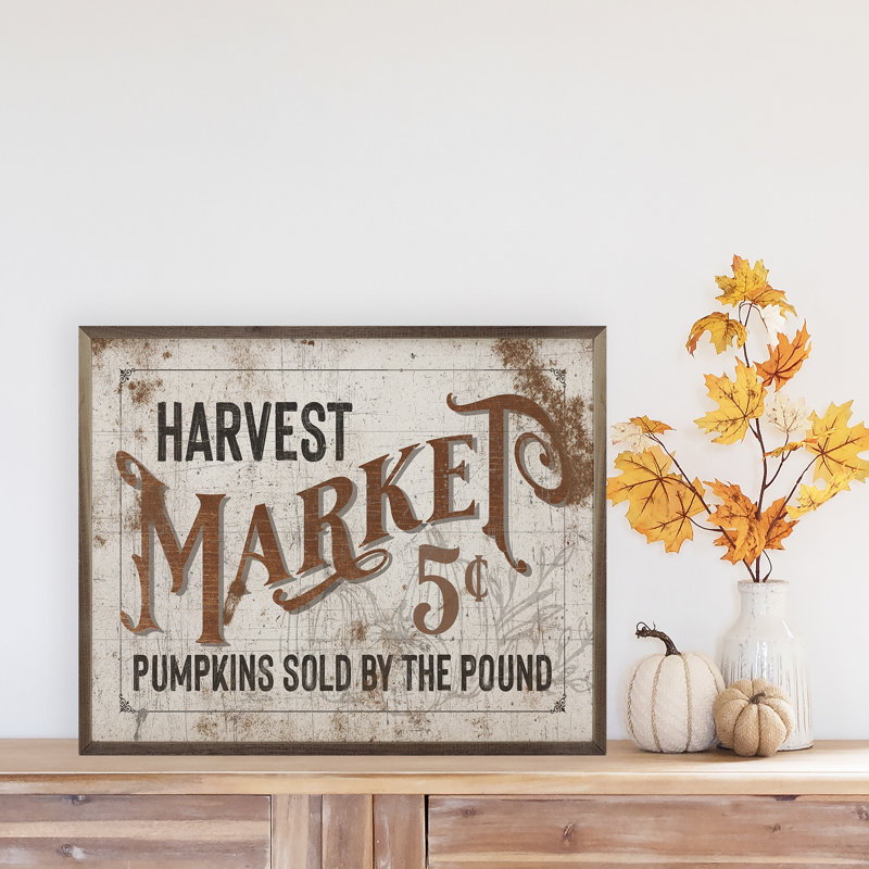 Harvest Market 5 Cents White, White, 10" W x 8" H