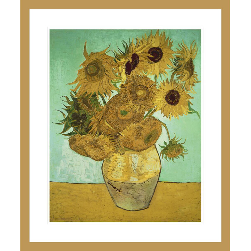 Tournesols par Vincent van Gogh, H 28,1 po x l 23,5 po