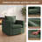 Louretha 34" Wide Fabric Upholstered Swivel Armchair-737833905