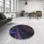 Tapis bleu/noir à motifs-1117440976