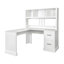 Bureau d'ordinateur à domicile avec huche-575341321