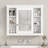 Modern Bathroom Wall Mounted Cabinet, 35'' X 28'', Ample Storage, Stylish Appeal-2088480446