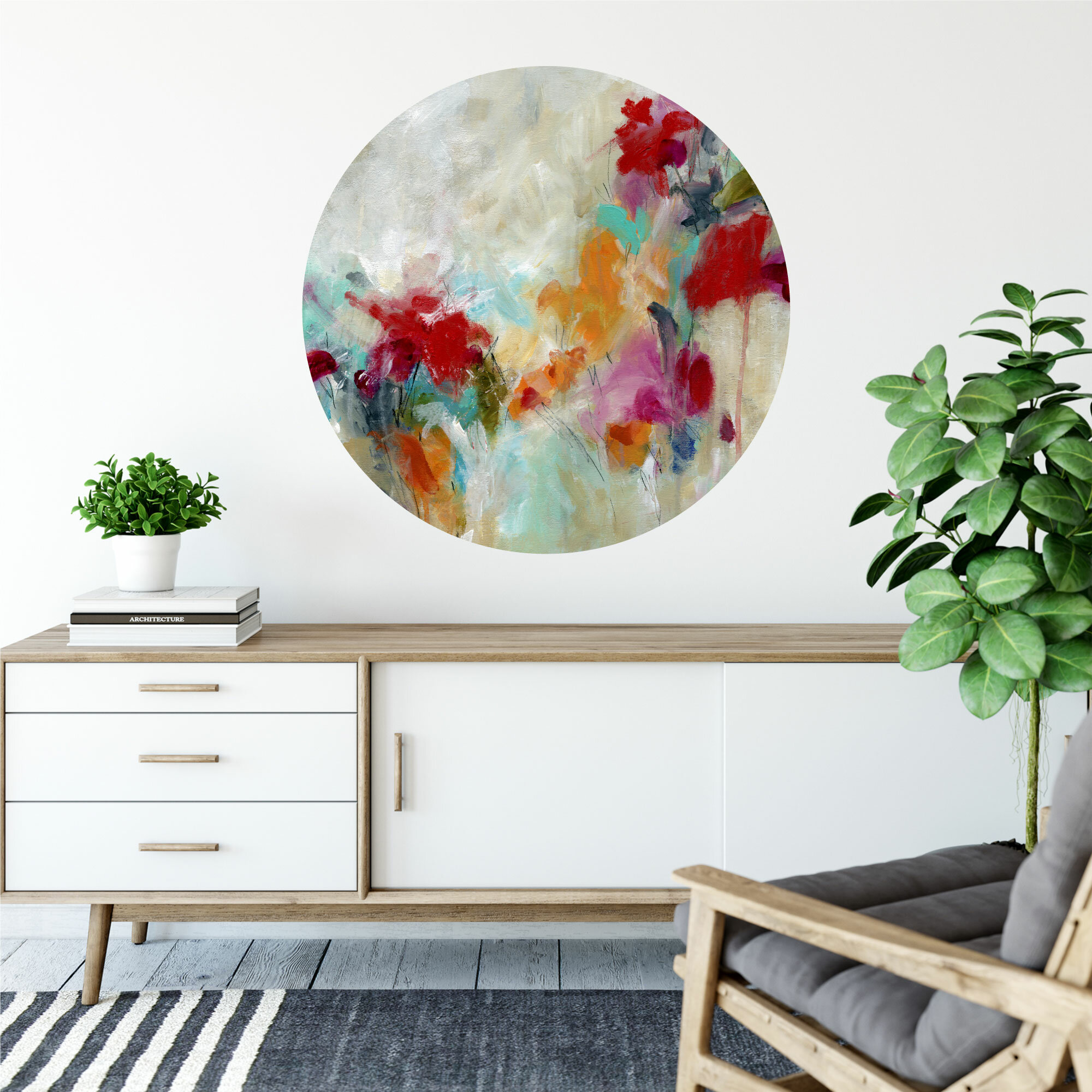 Winston Porter Abstract Non-Wall Damaging Wall Decal | Wayfair