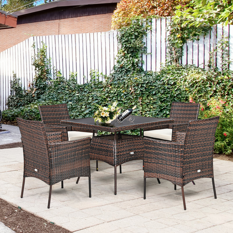 Ariam 4 - Person Patio Conversation Set with Cushions