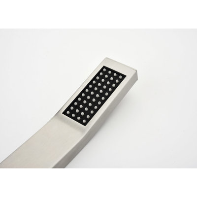 Wall Mounted Rain Shower Head 10" - Construction, Relaxing Bath Time, Self-Cleaning, Brushed Nickel Color Mount Solid Brass & Stainless Steel, Bath, Easy Installation,