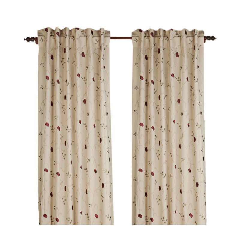 Rhythm Semi Sheer Curtain, Ivory, 50" W x 108" L