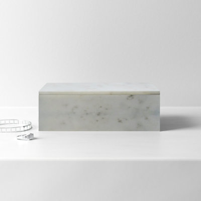 Boîte rectangulaire en marbre Matheson