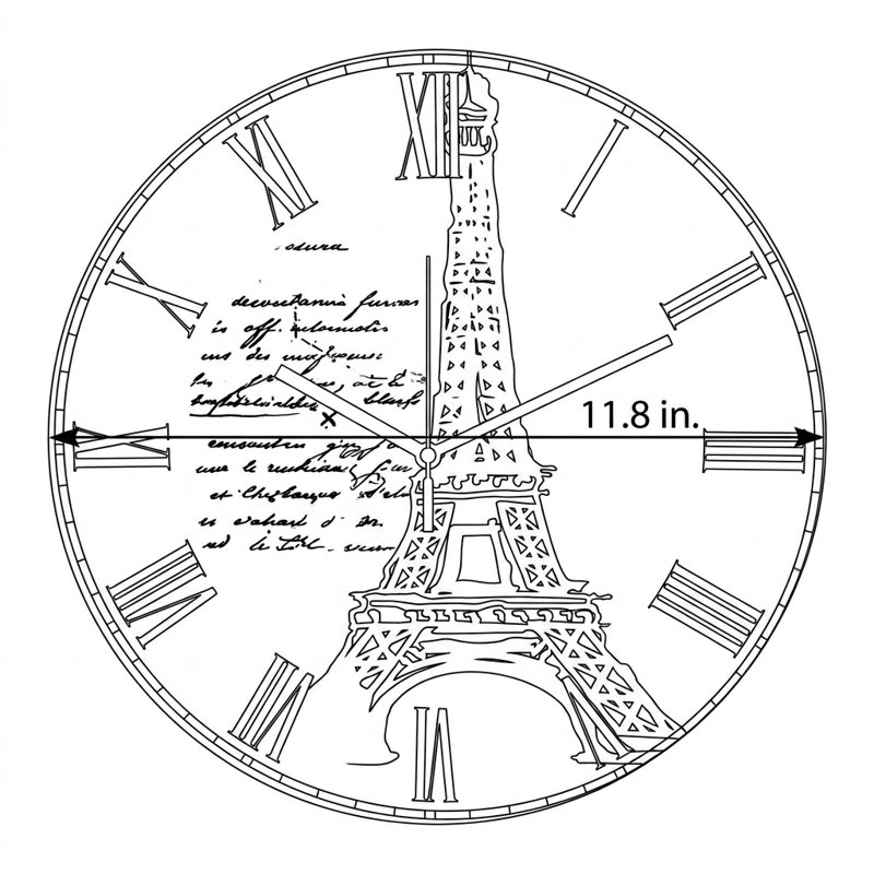 Horloge murale Timeless Paris