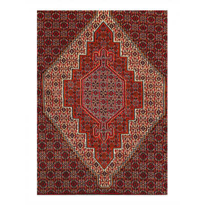 Hesther One-of-a-Kind Rectangle 4'1'' X 5'3'' Small Rectangle Lamb's Wool Area Rug