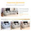 Canapé modulaire courbé 4 places avec méridienne et coussins décoratifs 4 places-684503099