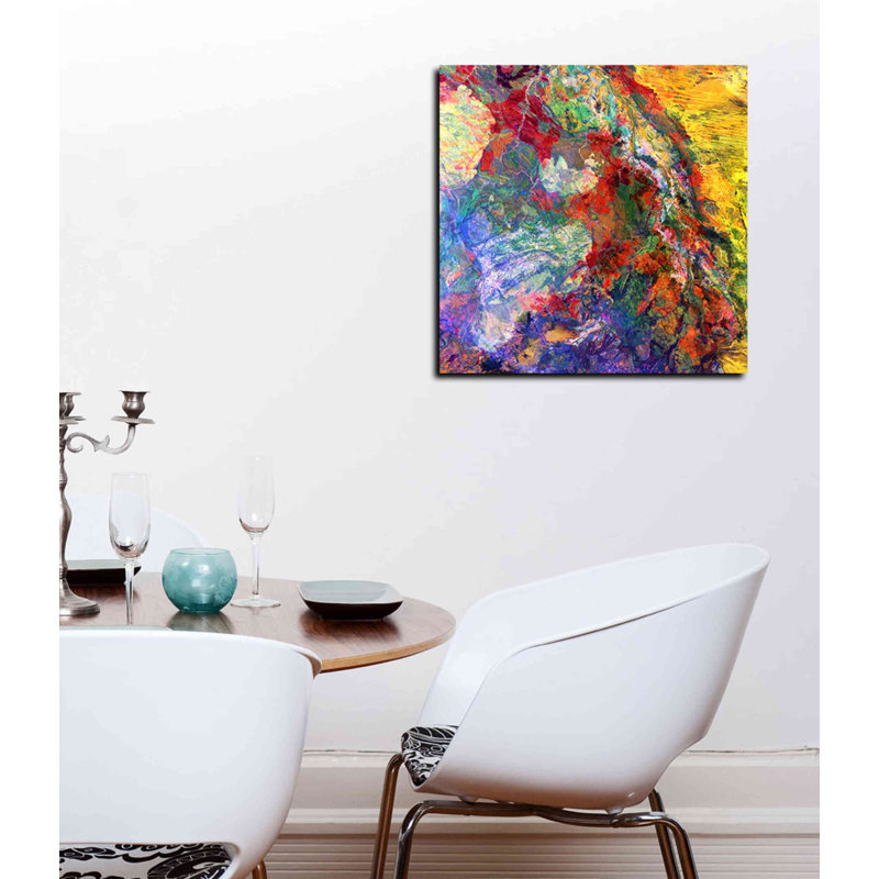«Earth As Art: Melted Colors», art mural sur toile, H 12 po x l 12 po x P 0,75 po