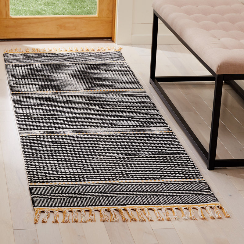 Granada Hand Woven Performance Striped Rug, Runner 2'3" x 7'
