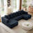 Chenille Sectional Sofa-691298310-691298424