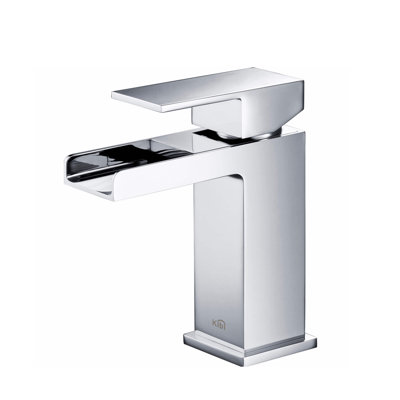 Waterfall Single Hole Bathroom Faucet