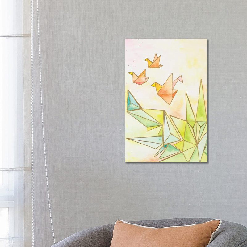 Origami Cranes by Nola James - Wrapped Canvas Print, 66.04 cm H x 45.72 cm W