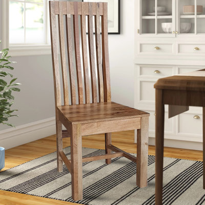 Beatriz Solid Wood Slat Back Side Chair
