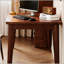 Bureau en bois massif de 63 x 19,7 po en bois d'hévéa de style Mid-Century moderne, compact et polyvalent pour les petits espaces et les chambres à coucher
