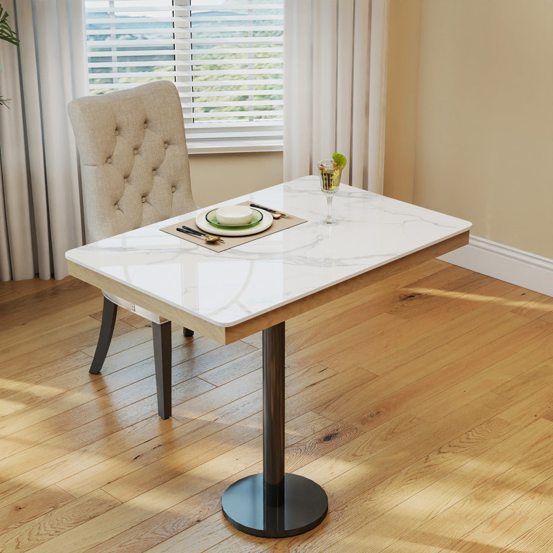 Plateau de table rectangulaire en pierre frittée, H 0,43 po x L 35,43 po x l 23,6 po