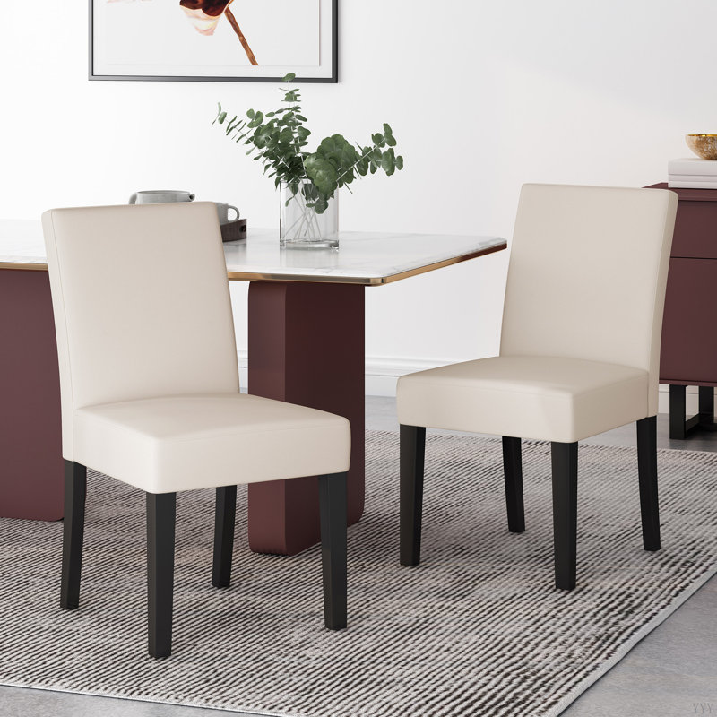 Chaise de salle à manger [ensemble de 2 pièces], Beige