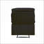 Fauteuils inclinables: Fauteuil inclinable en tissu noir avec accoudoirs coussinés, poignée à loquet et amp; Mousse à mémoire de forme | H 40 po x l 35 po x P 35 po | Noir | Tissu + métal