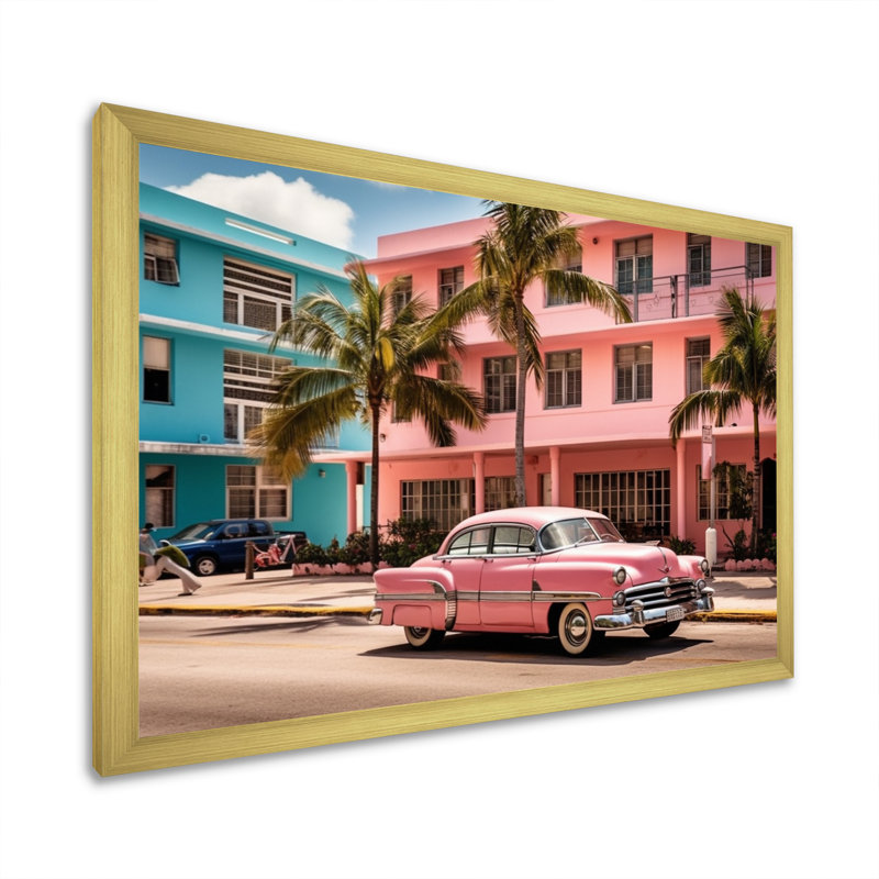 Jacksonville Bay Florida III sur toile, H 30 po x l 40 po x P 1,5 po, Encadrement doré