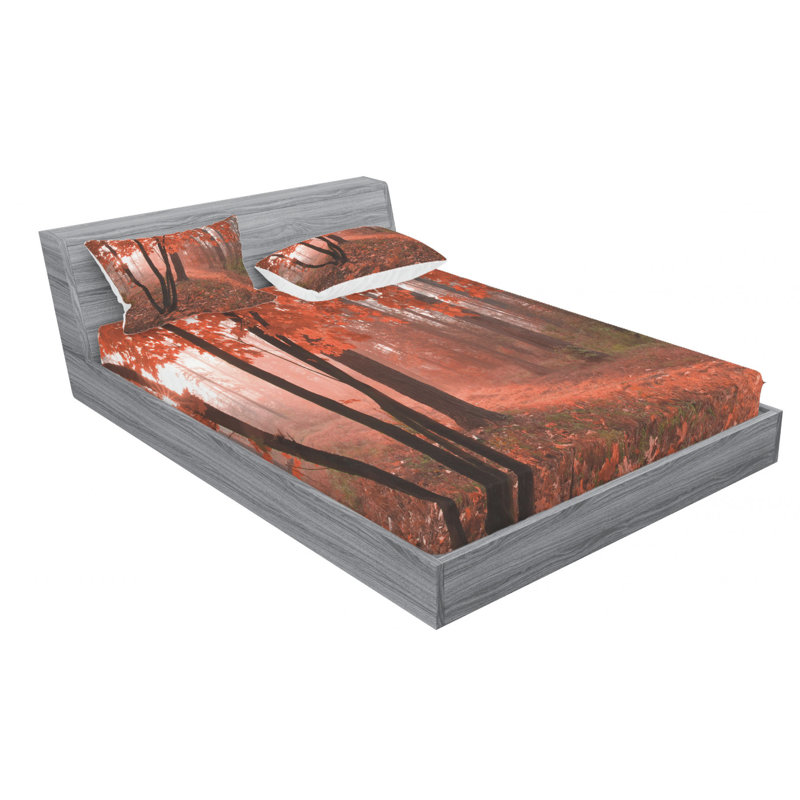 Microfiber Sheet Set, Queen Sheet Set with Fitted Sheet