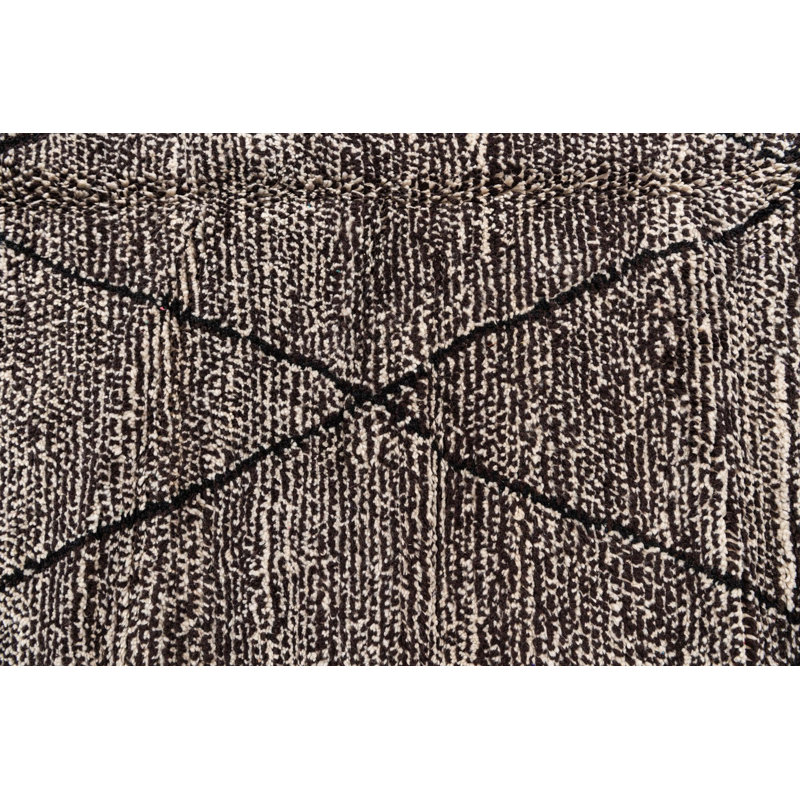 Tapis noir et blanc Noack