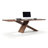 Brown Rectangular Solid Wood Dining Table-1430185728