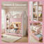Lit superposé Benedict Modern Kids avec bande lumineuse à DEL, tiroirs de rangement et tablettes pour le plaisir et l'organisation-563749202