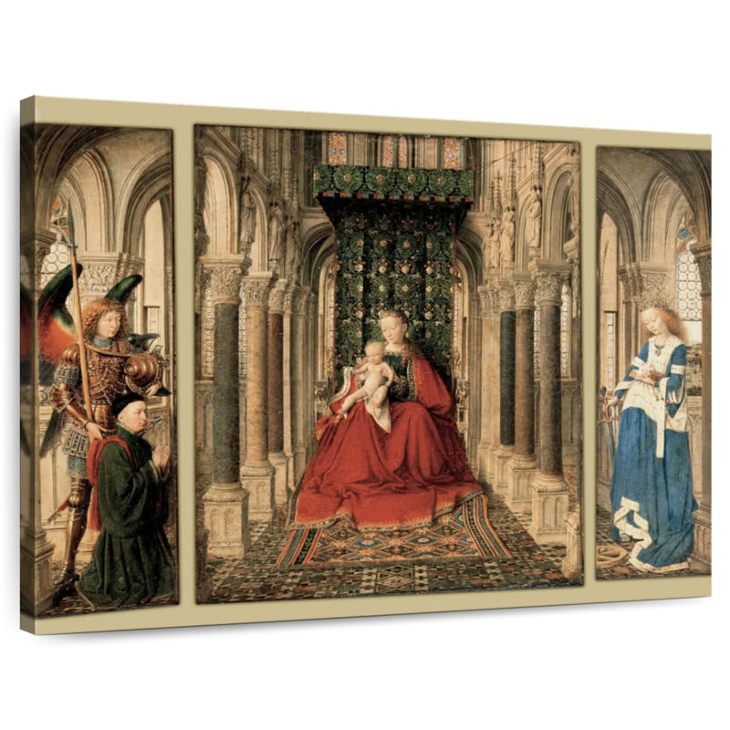 Triptyque de Dresde, H 8 po x l 10 po