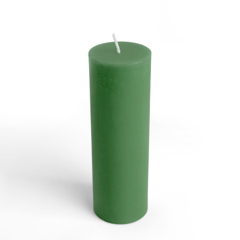 Bougie flottante 2 x 6 pouces, 1, Vert forêt, H 9 po x l 3 po x P 3 po