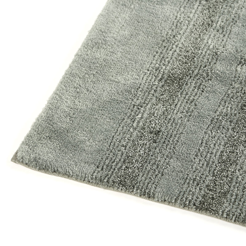 Nylon Bathroom Mat with Non-Slip Appliance Niala, Tapis de couloir 1 pi 10 po x 5 pi, Gris platine