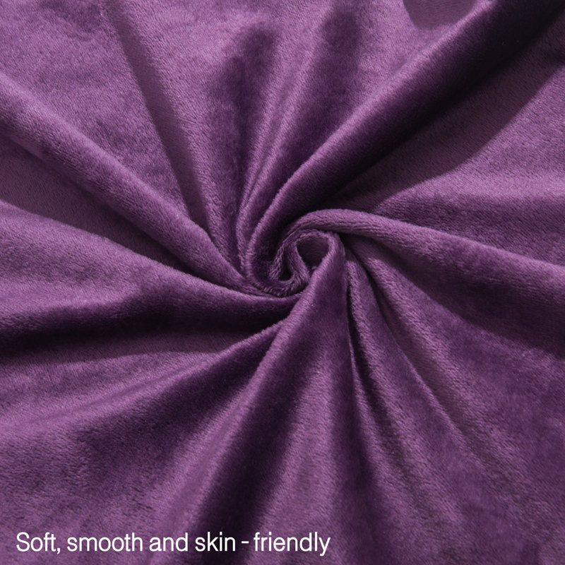 Velvet Reversible Pillow Cover, Purple