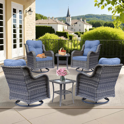 4 - Person Outdoor Seating Group With Cushions by Lark Manor